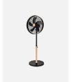 Ventilador de pie Falcon negro/haya