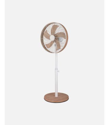Ventilador de pie Alcañiz blanco/haya