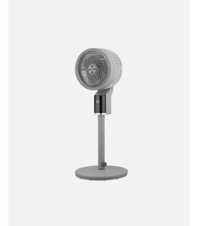 Ventilador de pie Persa gris/cromo