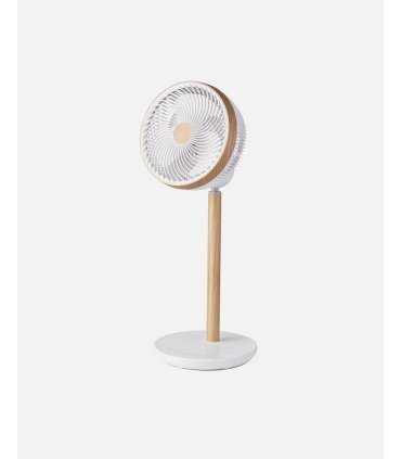 Ventilador de pie Colibri blanco/haya