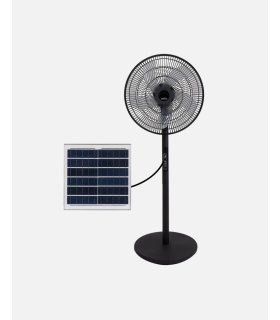 Ventilador de pie Solar Rialto negro