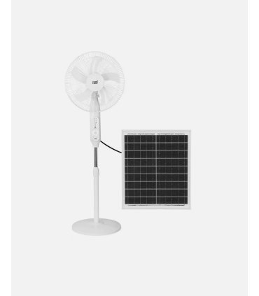 Ventilador DC de pie Solar Clima blanco