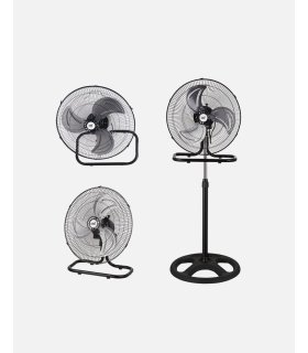 Ventilador 3 en 1 serie Recio negro