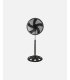 Ventilador de pie Agudo negro