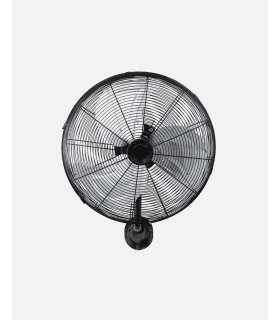 Ventilador pared Arrecife 60w negro/plata