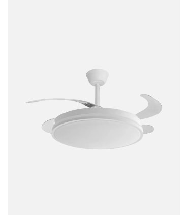 Ventilador  Guerrero 59w Blanco con aspas retráctiles