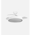 Ventilador Capitan 60w Blanco con aspas retráctiles