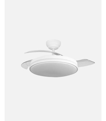 Ventilador Relampago 60w Blanco con aspas retráctiles