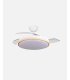 Ventilador Relampago 60w Blanco/haya con aspas retráctiles