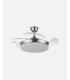 Ventilador Tridente mini 59w niquel con aspas retráctiles