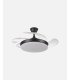Ventilador Tridente mini 59w negro con aspas retráctiles