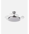 Ventilador Tridente 59w Niquel con aspas retráctiles