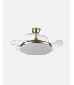 Ventilador Tridente 59w Cuero con aspas retráctiles