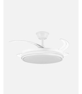 Ventilador Tempano Blanco 59w con aspas retráctiles