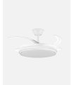 Ventilador Tempano Blanco 59w con aspas retráctiles