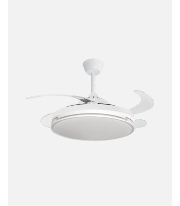 Ventilador Papiro 59w Blanco con aspas retráctiles