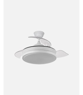 Ventilador Escorpion Mini 59w Blanco con aspas retráctiles