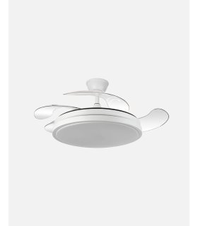 Ventilador  Escorpion 59w Blanco con aspas retráctiles