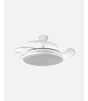 Ventilador  Escorpion 59w Blanco con aspas retráctiles