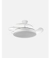 Ventilador Escorpion 59w Blanco con aspas retráctiles
