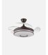 Ventilador Dani 59w Marron con aspas retráctiles