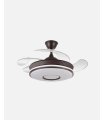 Ventilador Dani 91cm Marrón con aspas retráctiles