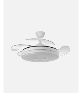 Ventilador Dani 106 cm Blanco con aspas retráctiles