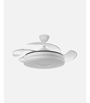 Ventilador Dani 106 cm Blanco con aspas retráctiles