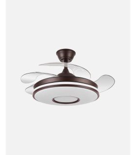 Ventilador Dani 106 cm Marrón con aspas retráctiles