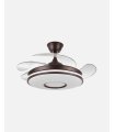 Ventilador Dani 106 cm Marrón con aspas retráctiles