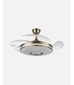 Ventilador Dani 106 cm Cuero con aspas retráctiles