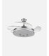 Ventilador Dani 106 cm Níquel con aspas retráctiles