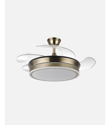Ventilador Bayomo Cuero 91 cm con aspas retráctiles