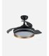 Ventilador Nalon 91 cm Negro/oro con aspas retráctiles