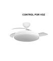 Ventilador Parlatore 107cm Blanco con aspas retráctiles