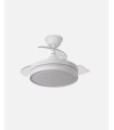 Ventilador Esparta 72 cm blanco con aspas retráctiles