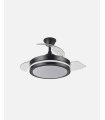 Ventilador Esparta 72 cm negro con aspas retráctiles