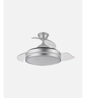 Ventilador Esparta 72 cm plata con aspas retráctiles