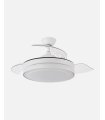 Ventilador Esparta Mini 91 cm blanco con aspas retráctiles