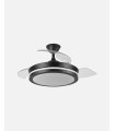 Ventilador Esparta Mini 91 cm negro con aspas retráctiles