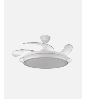 Ventilador Esparta Maxi 132 cm blanco con aspas retráctiles