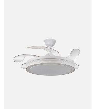 Ventilador Esparta Maxi 132 cm blanco con aspas retráctiles