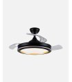 Ventilador Picolo 106 cm Negro/oro con aspas retráctiles