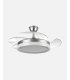 Ventilador Zenit Niquel 107 cm con aspas retráctiles