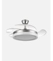 Ventilador Zenit Niquel 107 cm con aspas retráctiles