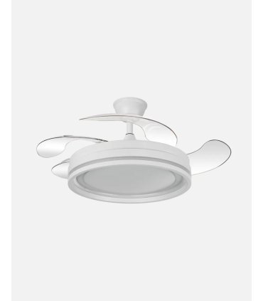 Ventilador Cerrato Blanco 107 cm  con aspas retráctiles