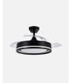 Ventilador Cerrato Negro 107 cm  con aspas retráctiles