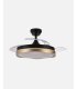 Ventilador Blondi Negro/oro107 cm con aspas retráctiles