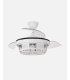 Ventilador Tornado Mini 91 cm Blanco con aspas retráctiles