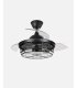 Ventilador Tornado 107 cm  Negro con aspas retráctiles